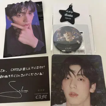 TXT CAFE 수빈 라메 믹스 아크릴 키링 카페 예약 특전 캔