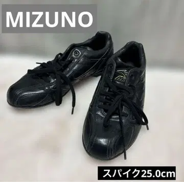 미즈노 야구 스파이크 25.0cm 블랙 금장 장식 스파이크