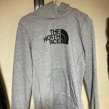 THE NORTH FACE 그레이 후드 부착 후드티 XL
