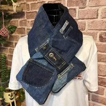 데님 리메이크 머플러