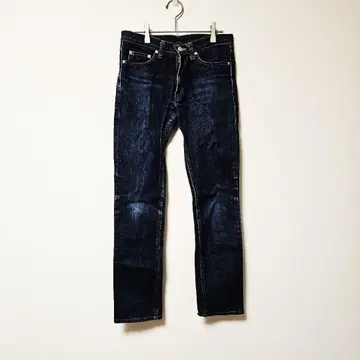 [ X-girl ] 엑스걸 스트레이트 데님 팬츠 인디고 (S)