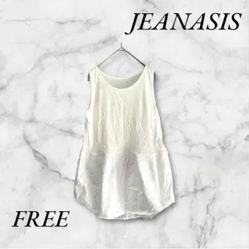 지나시스 튜닉 원피스 상하의 소재 다름 앞뒤 기장 다름 무지 U넥