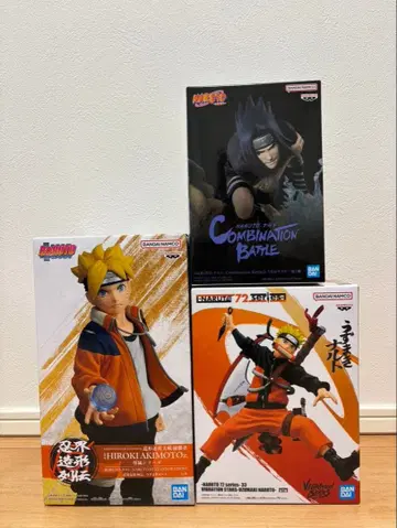 나루토 사스케 볼트 피규어 3종 세트