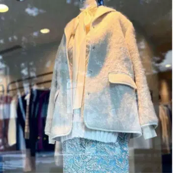 드로어 울 알파카 코트 36