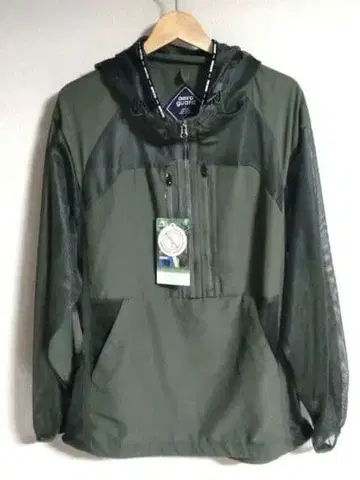 [택 포함 새상품] 워크맨 에어로 가드 메쉬 아노락 카키 L