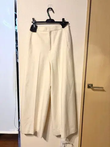 ebure 울 와이드 팬츠 화이트 에크루 슬랙스