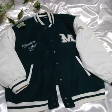 H&M 미네소타 칼리지 바시티 자켓 160/88A