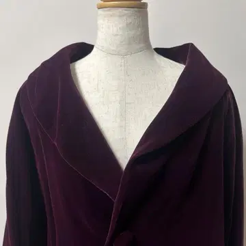 일본 의류 새상품 택 포함 아게하 라벨 벨벳 기모노용 코트 크림슨 일본