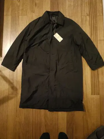 무인양품 워셔블 충전솜 스텐카라 코트 블랙 L 사이즈