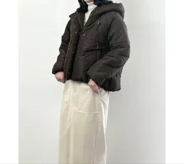 meirire 브라운 다운 자켓 충전솜 메이릴루