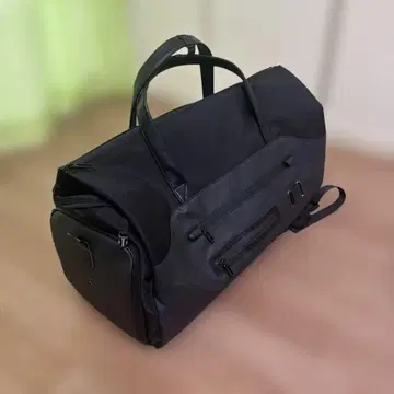 블랙 나일론 보스턴 백