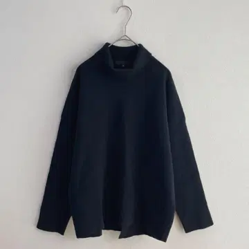 4475 ICB 캐시미어 혼방 스웨터 니트 터틀넥 네이비 S