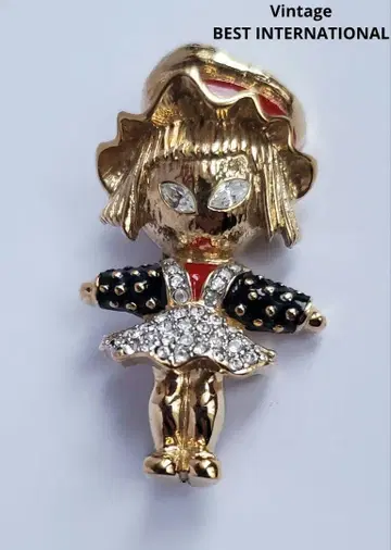 빈티지 베스트 인터내셔널 여아 비쥬 브로치