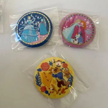 자수 캔뱃지 디즈니 2 신데렐라 안나 미녀와 야수 프린세스 익명 배송