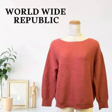 zG457 [ M ] WORLD WIDE REPUBLIC 니트 긴팔