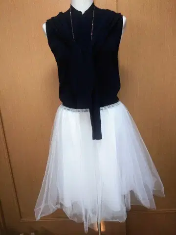 프레이 아이디 슬리브리스 원피스 F 네이비