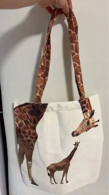 만국박람회 라이베리아관 한정판 기린 토트백