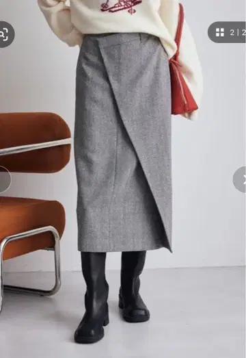 미라 오웬 아지메 스트레이트 스커트