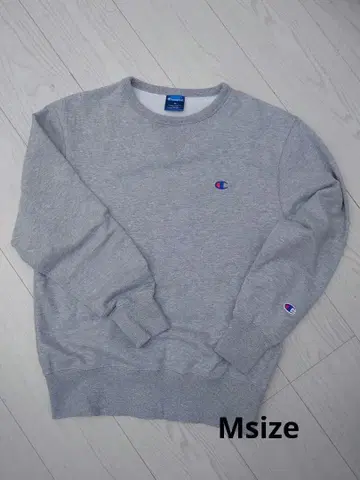 Champion 그레이 크루넥 맨투맨 M