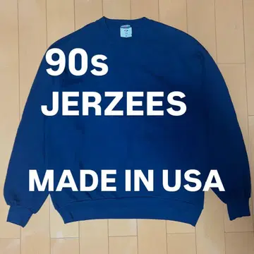 90s USA제 JERZEES 블랭크 맨투맨 네이비 XL