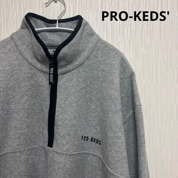 PRO KEDS 그레이 하프 지퍼 플리스 자켓
