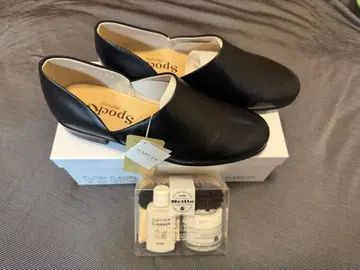 즉시 발송 스포크 블랙 로퍼 신발 크림 세트 Spock HARUTA