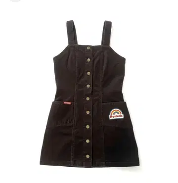 단종 HYSTERIC RAINBOW 와펜 코듀로이 미니 원피스