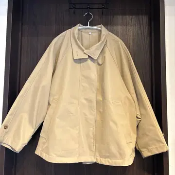 스탠드 카라 플레어 트렌치코트