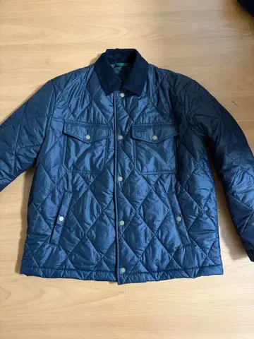 Lacoste 네이비 퀼팅 자켓