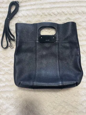 고품질 BEAU'RE 블랙 2way 가죽 숄더백