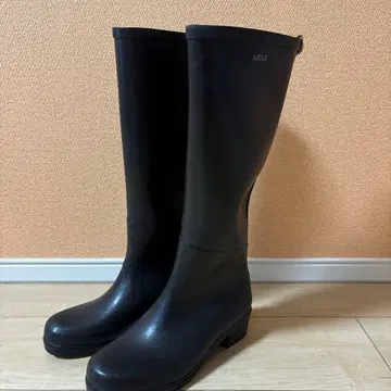 AIGLE 블랙 레인부츠