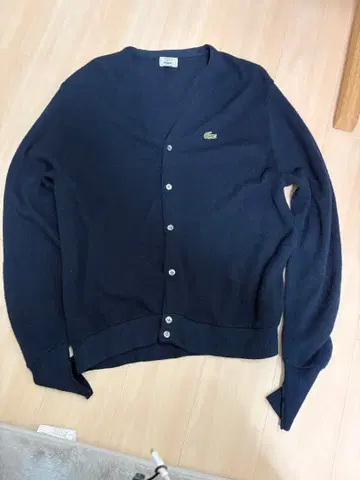 LACOSTE 네이비 가디건 L 미국제