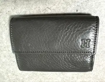 HIROFU 그레이 3단 폴더형 미니 지갑