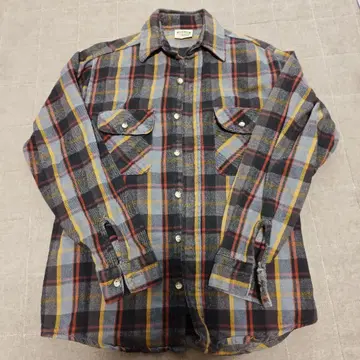 파이브 브라더 체크 무늬 플란넬 셔츠 긴팔