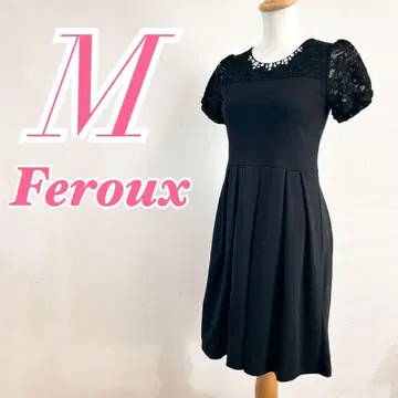 Feroux 페루 블랙 반팔 원피스 M 포멀 결혼식