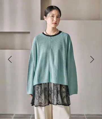 [미사용 새상품] LEPSIM 12게이지 ZIP 와이드 슬리브 풀오버