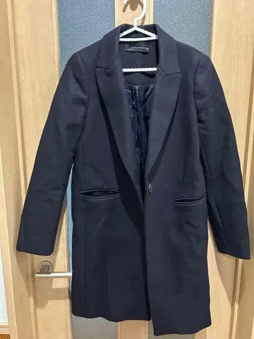 ZARA WOMAN 블랙 체스터 코트 M