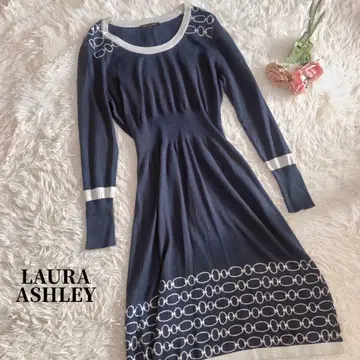 로라 애슐리 원피스 모 네이비