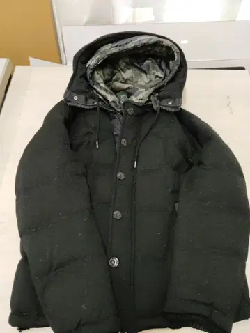 나노 유니버스 니시카와 다운 다운 자켓 블랙 카모플라쥬