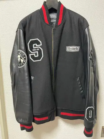 Hysteric Glamour Wind and Sea 바시티 자켓