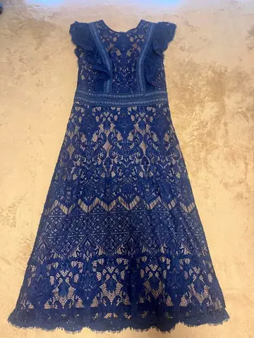TADASHI SHOJI 네이비 레이스 드레스 사이즈 0