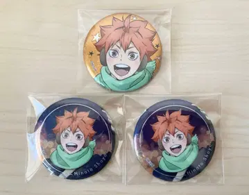 하이큐 코스모 월드 홀로그램 캔뱃지 히나타 쇼요 3점