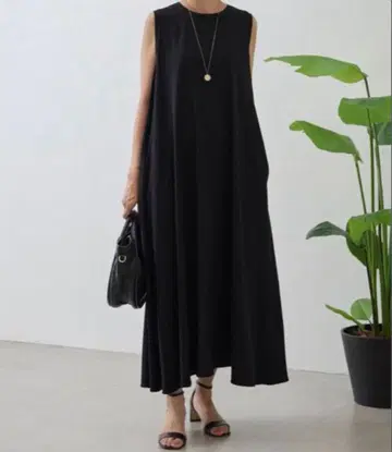 비어즐리 스트레치 조젯 플레어 맥시 원피스 [이번 시즌 새상품] 원피스