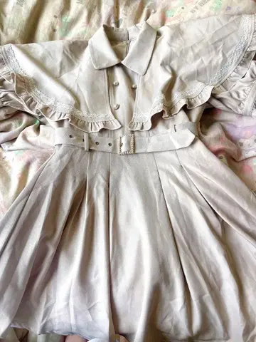 케이프 미니 원피스