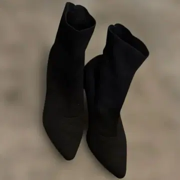 니트 부츠 블랙 부츠 L 사이즈 힐 8cm