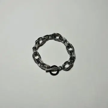 [ 새상품 미사용 ] 팔찌 핸드메이드 체인 실버