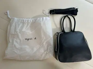 아네스베 레 핸드백 블랙 수납 가방 포함