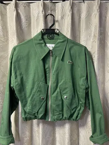 Lacoste 아우터 크롭 자켓 그린 여성용