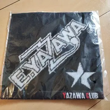 YAZAWA CLUB 로고 타월 블랙
