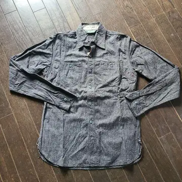 FOB FACTORY 다크 그레이 데님 셔츠 긴팔 M